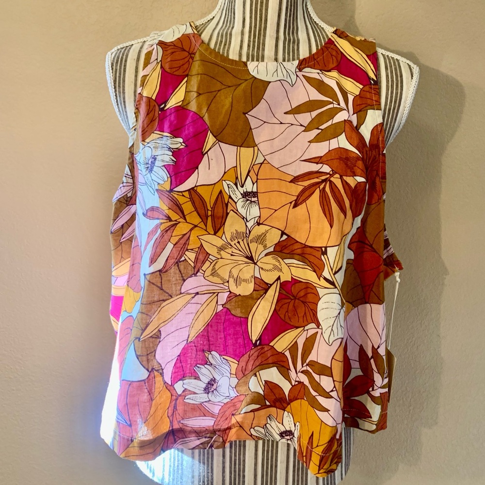 a.n.a Multicolor Floral Tank Top